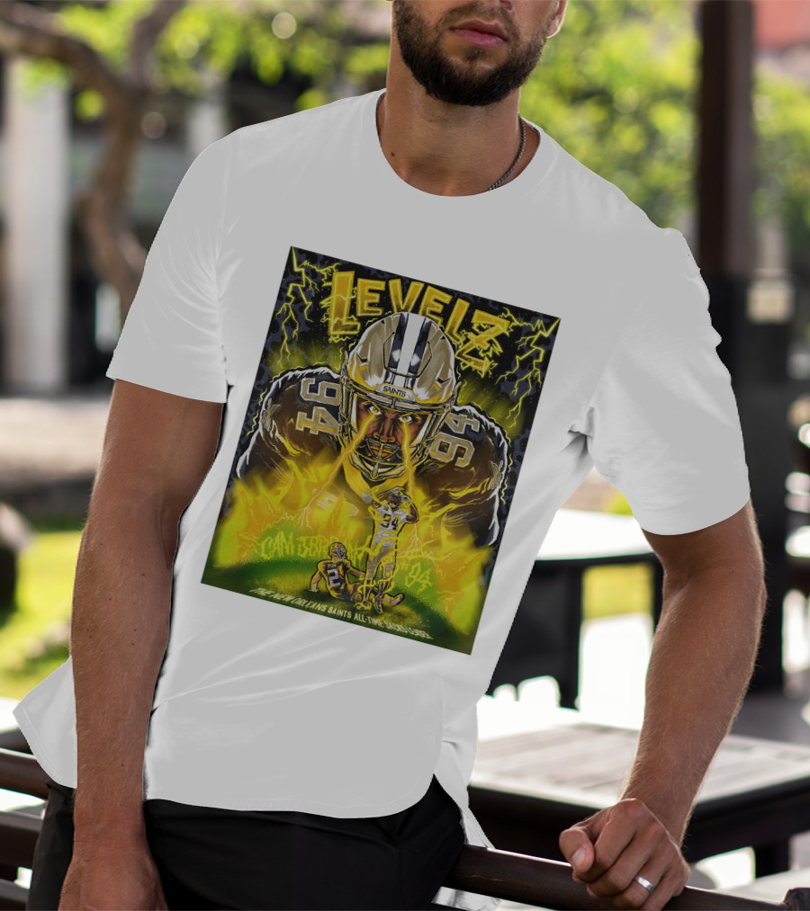 Cameron Jordan Levels New Orleans Saints All Time Sacks Leader Number 94 T-Shirt