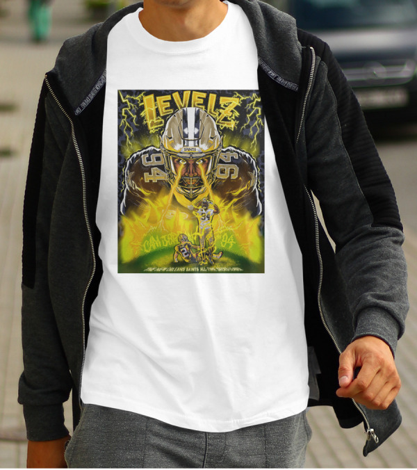 Cameron Jordan Levels New Orleans Saints All Time Sacks Leader Number 94 T-Shirt
