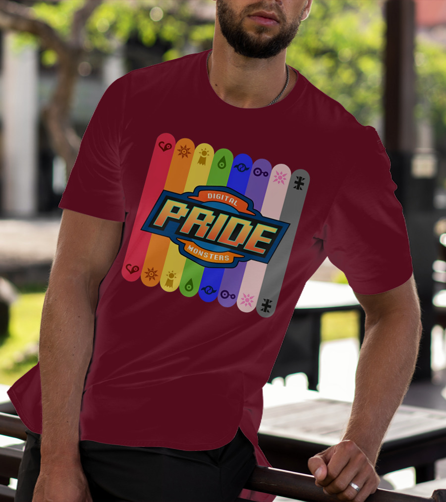 Indigothehimbo Digital Pride Monsters Rainbow Symbol Collection T-Shirt