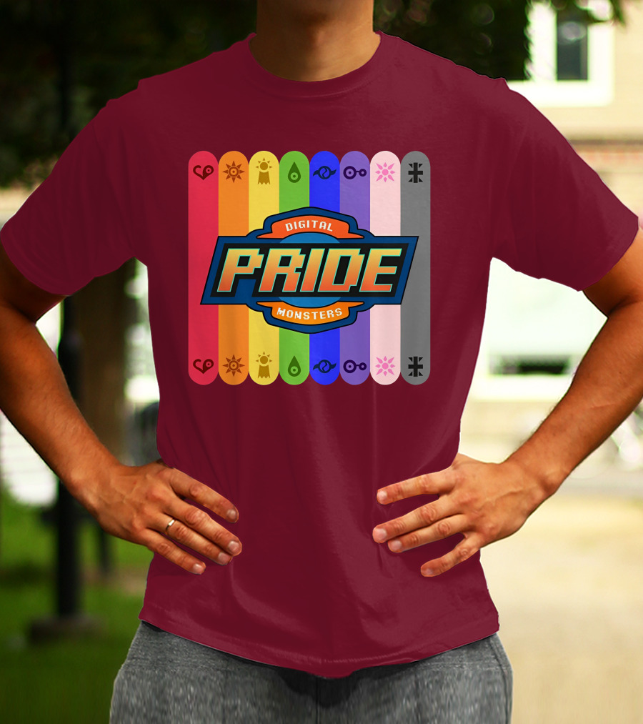 Indigothehimbo Digital Pride Monsters Rainbow Symbol Collection T-Shirt