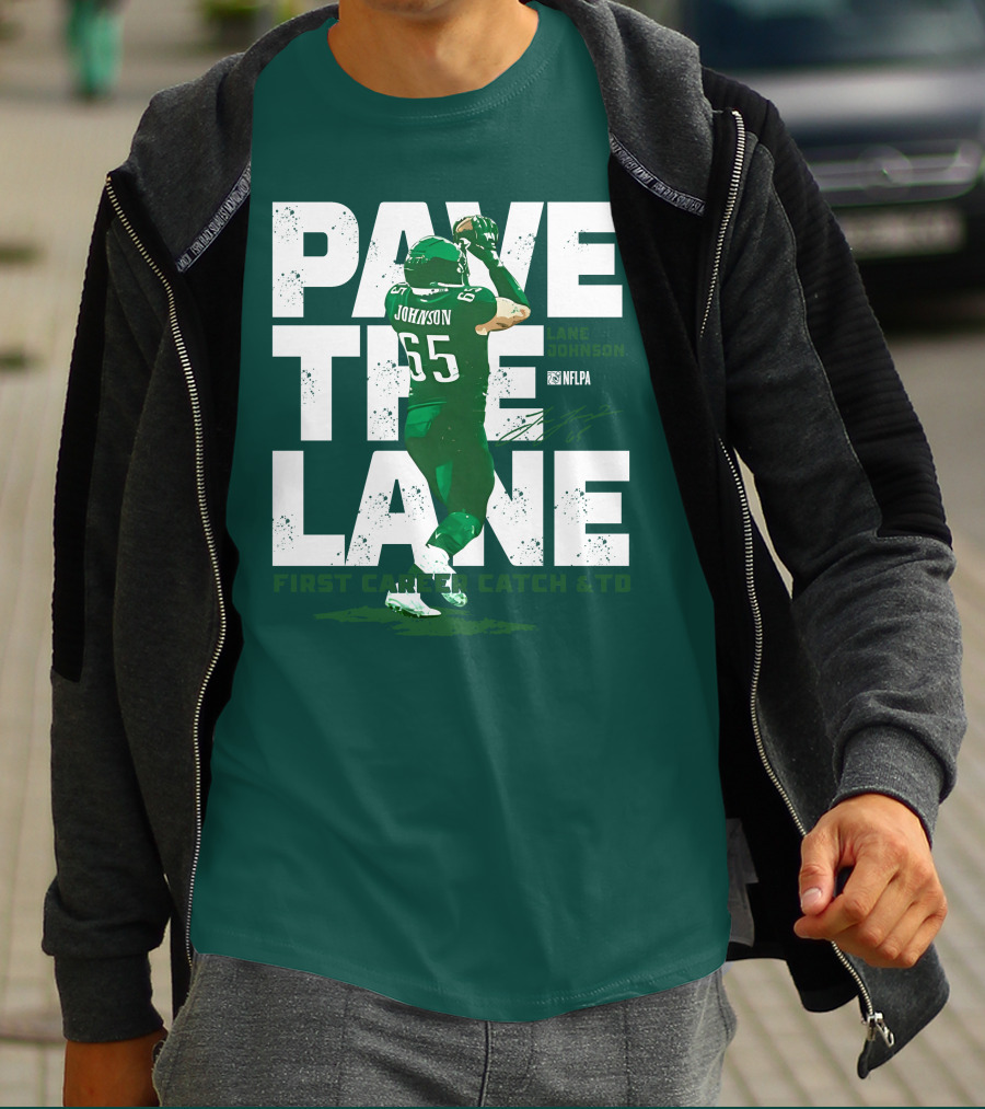 Pave The Lane Johnson NFLPA First Career Catch And TD T-Shirt