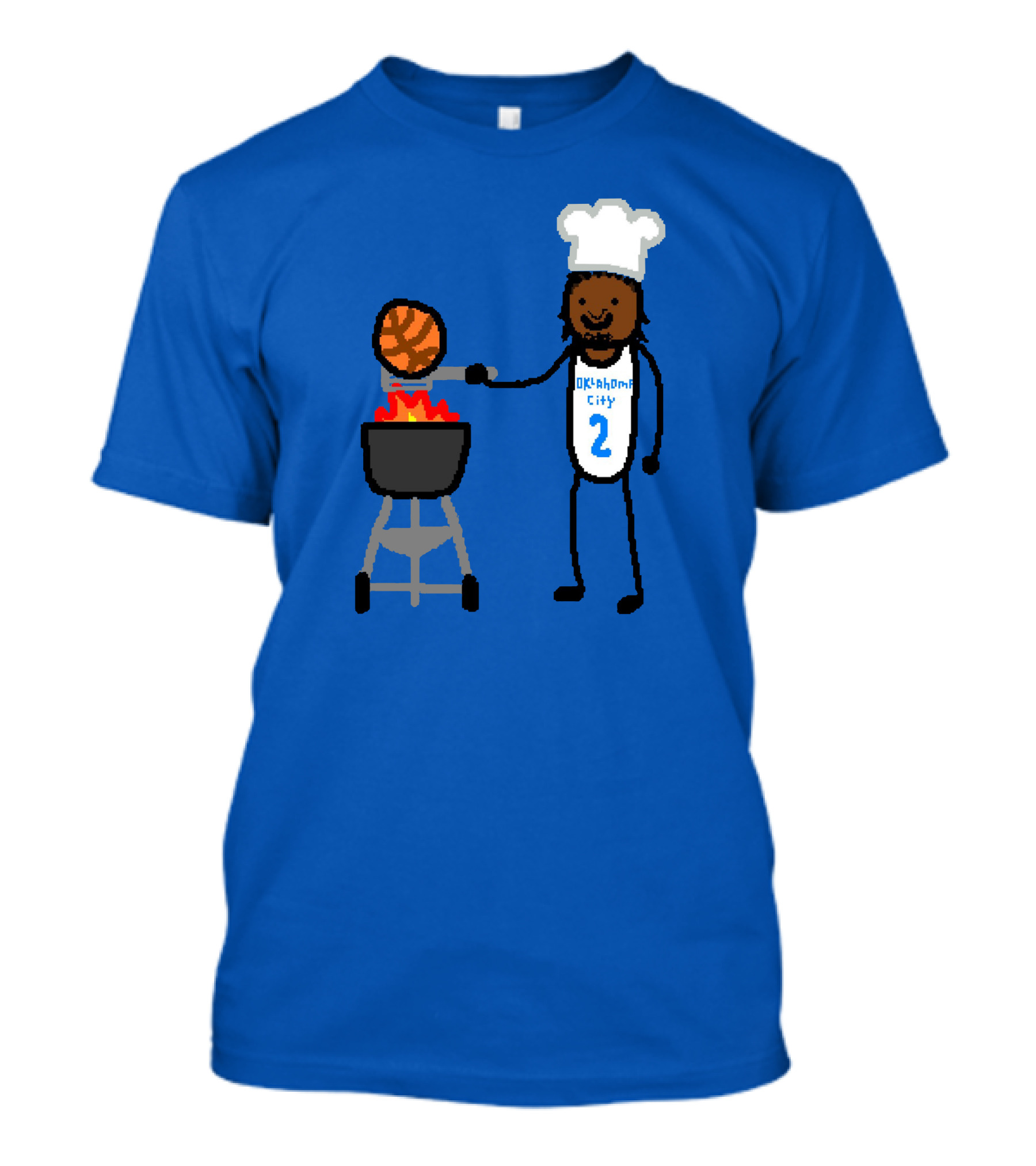 Nba Paint Shai Grill-Geous Alexander Oklahoma City Chef Basketball T-Shirt