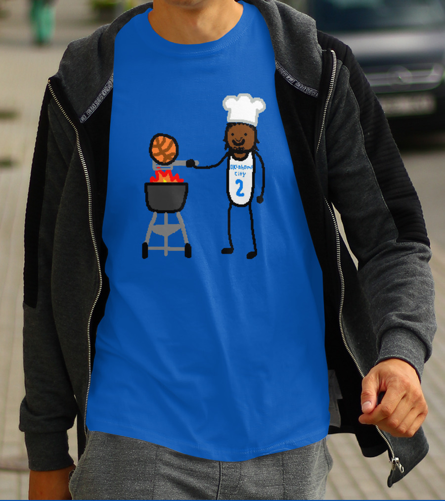 Nba Paint Shai Grill-Geous Alexander Oklahoma City Chef Basketball T-Shirt
