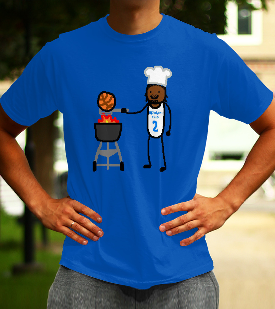 Nba Paint Shai Grill-Geous Alexander Oklahoma City Chef Basketball T-Shirt