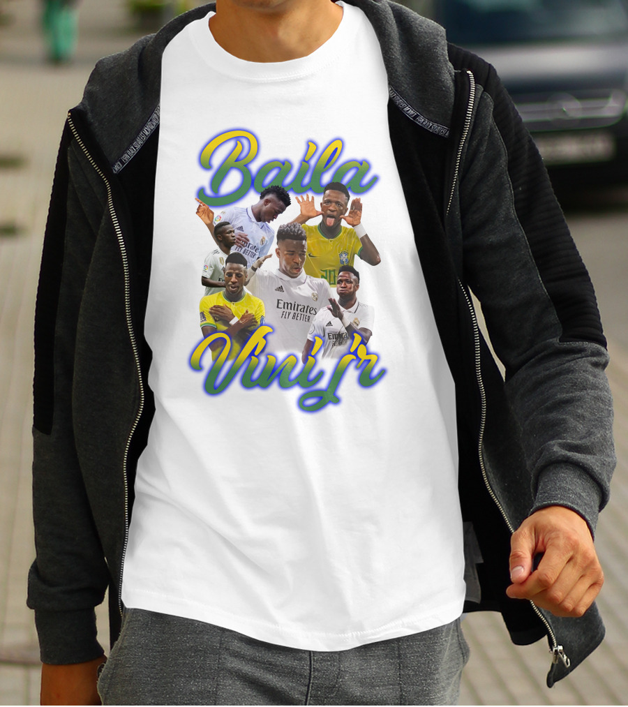 Baila Vini Jr Celebrating Iconic Soccer Moments T-Shirt