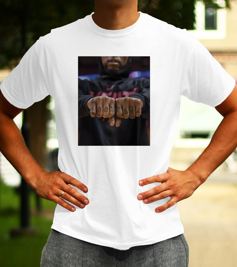 100% Real Miami Heat Inked Fists T-Shirt
