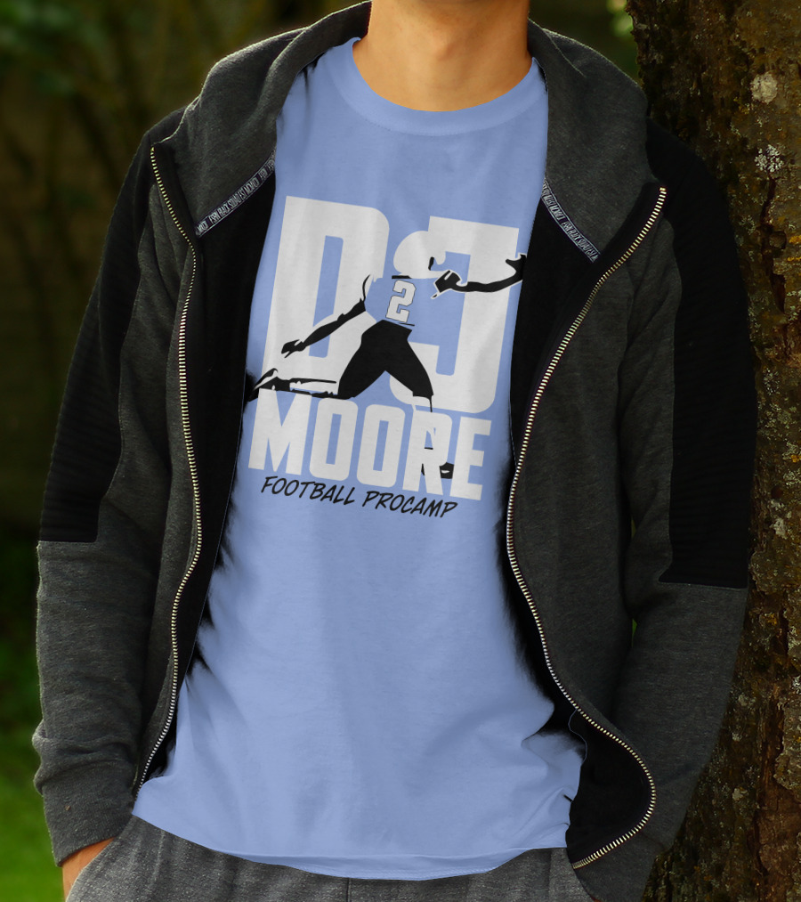 DJ Moore Football Procamp Athlete Number 2 Dynamic Movement T-Shirt