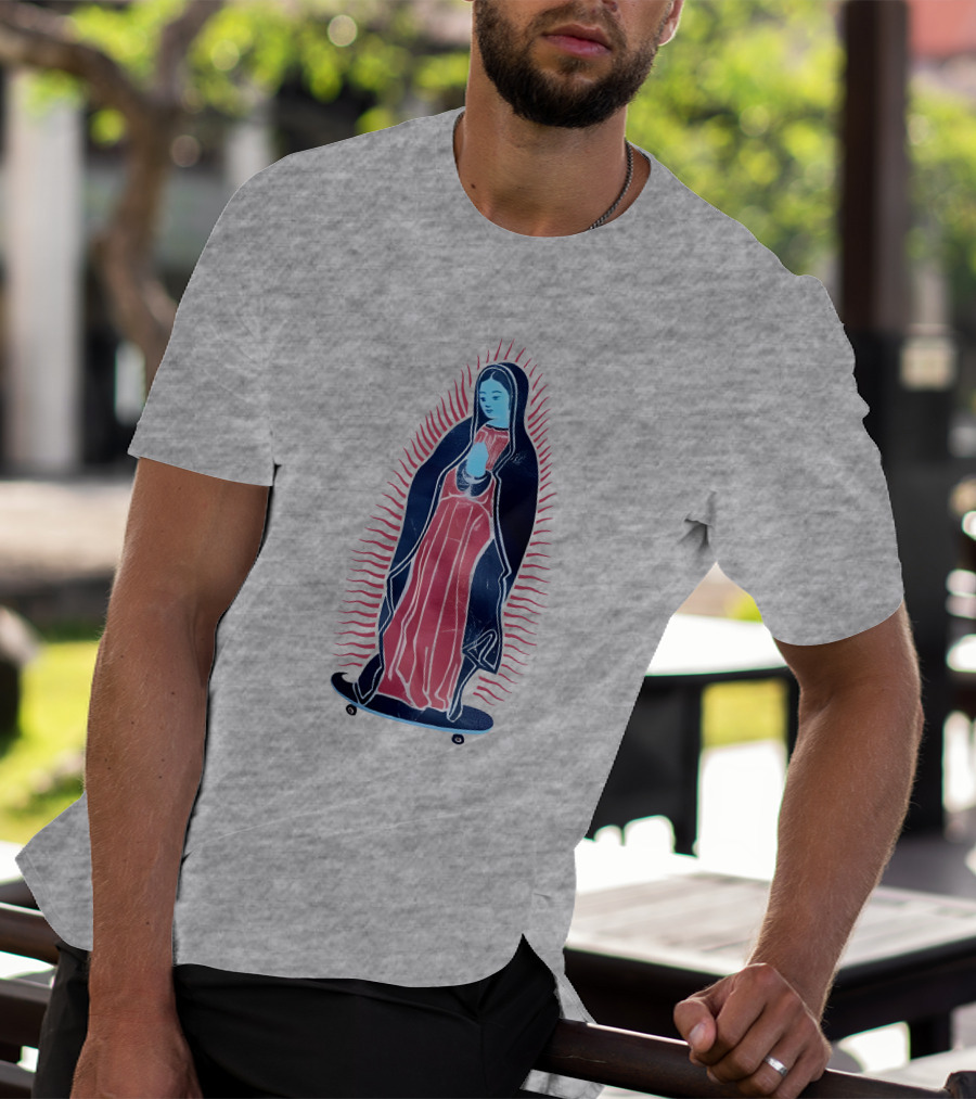 Our Lady Of Guadalupe Skateboard Iconic T-Shirt