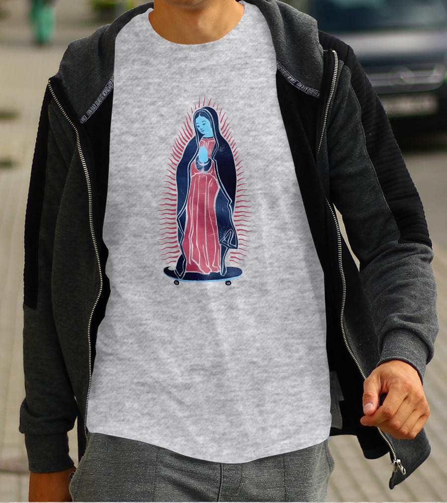 Our Lady Of Guadalupe Skateboard Iconic T-Shirt