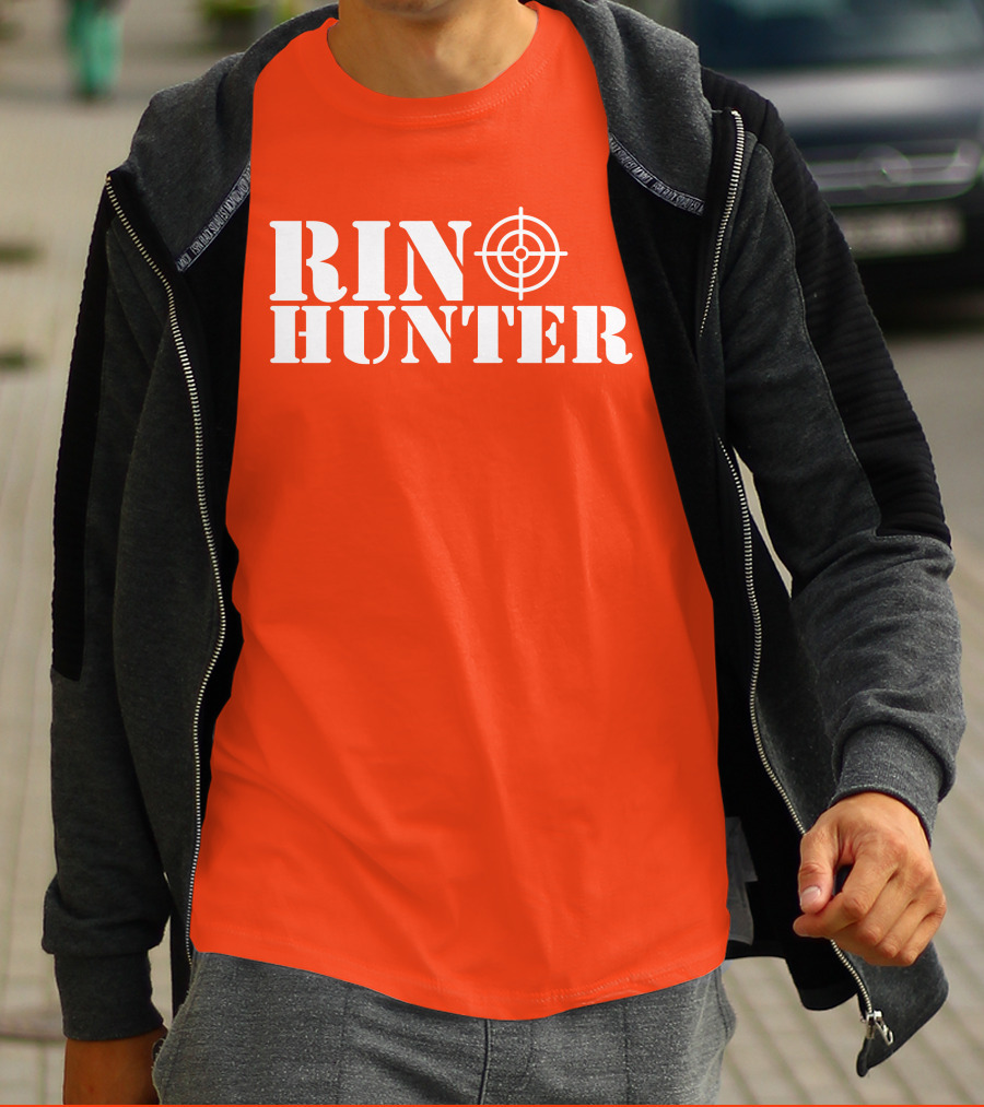Rin Hunter Target Text Bold Red T-Shirt