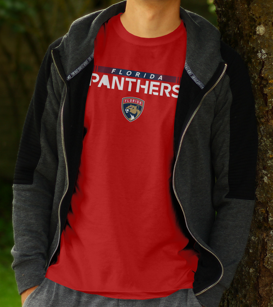 Florida Panthers Lomberg Logo Red T-Shirt