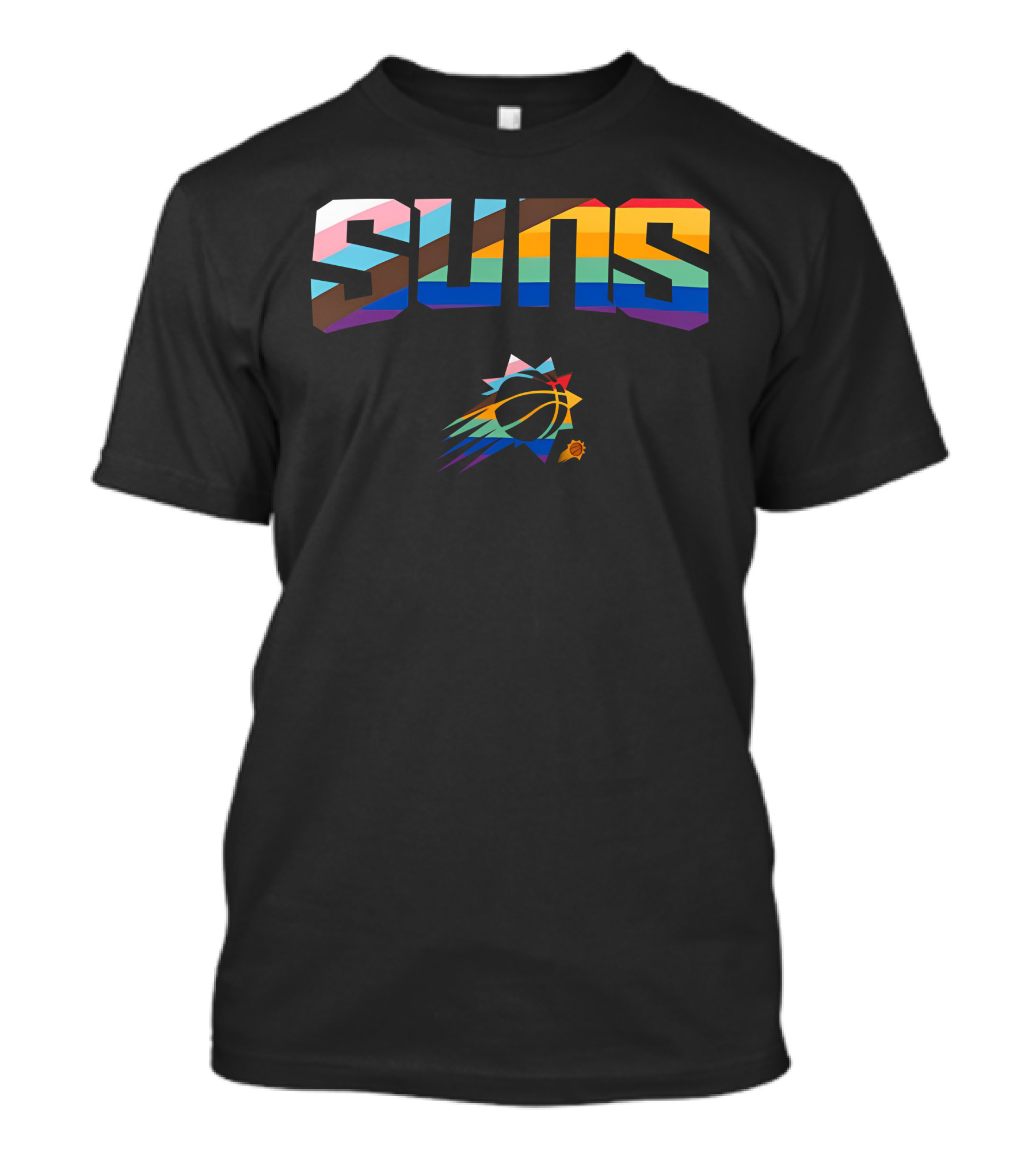 Phoenix Suns Pride Rainbow Logo Suns T-Shirt