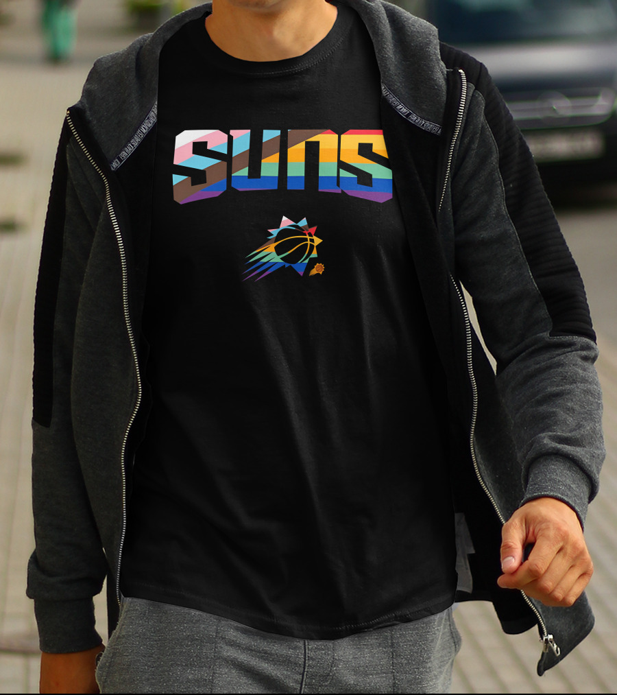 Phoenix Suns Pride Rainbow Logo Suns T-Shirt
