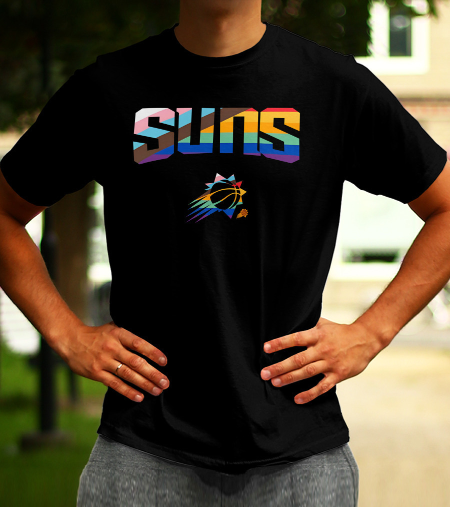 Phoenix Suns Pride Rainbow Logo Suns T-Shirt