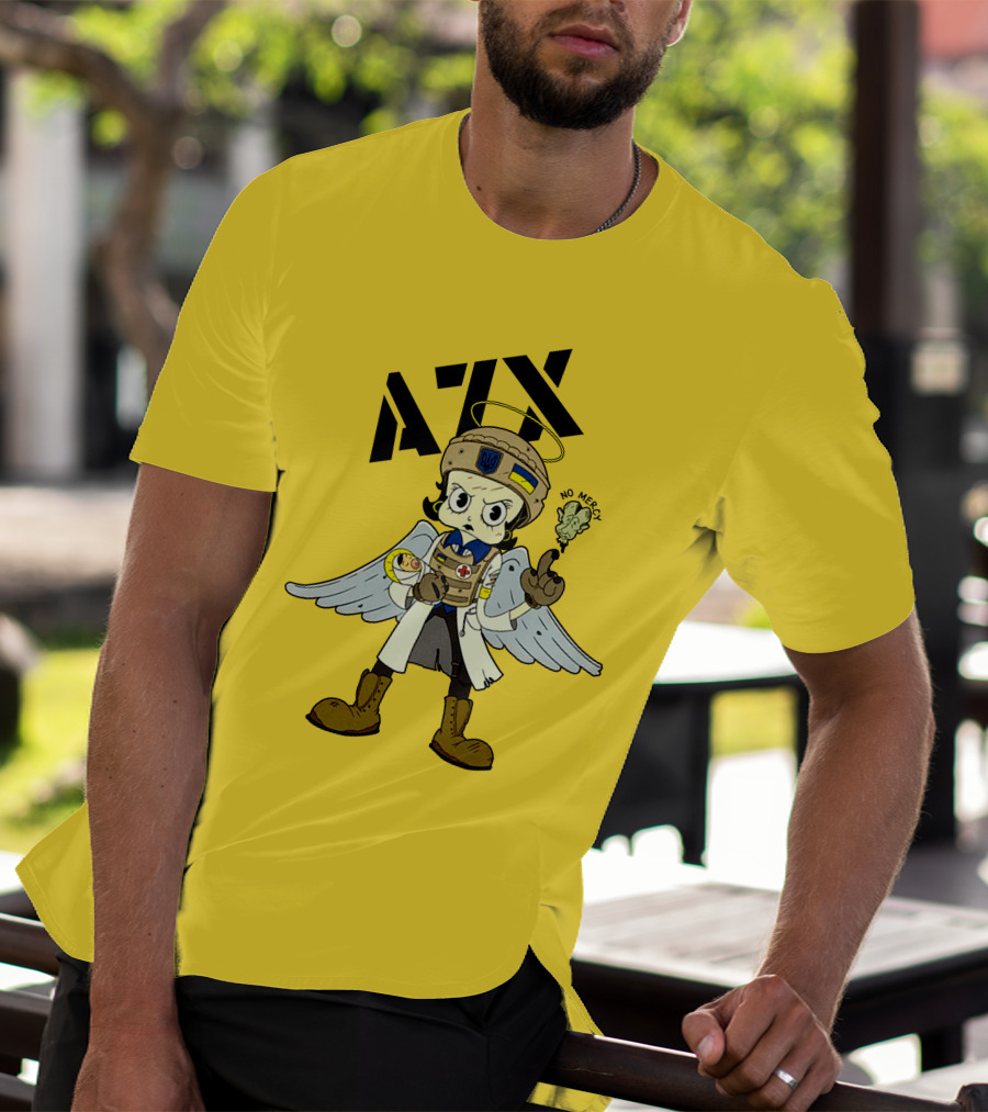 Azov Guardian Sunflower No Mercy Angel T-Shirt