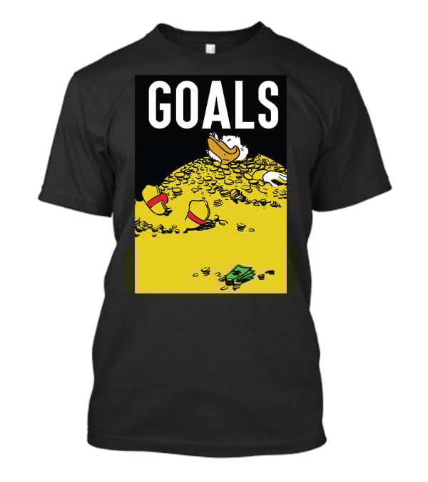 Disney Duck Tales Scrooge Goals Money Pile T-Shirt