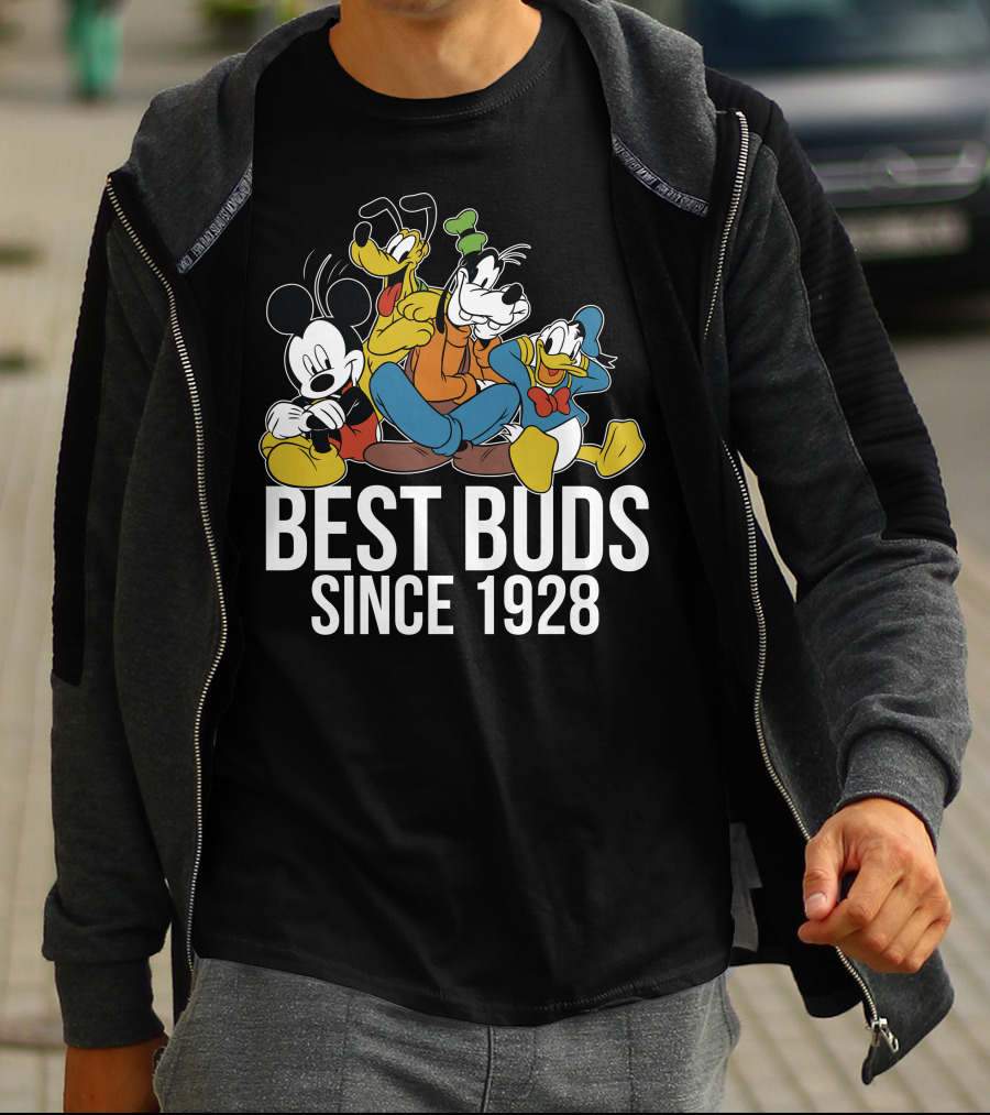 Best Buds Since 1928 Disney Mickeys 90th T-Shirt