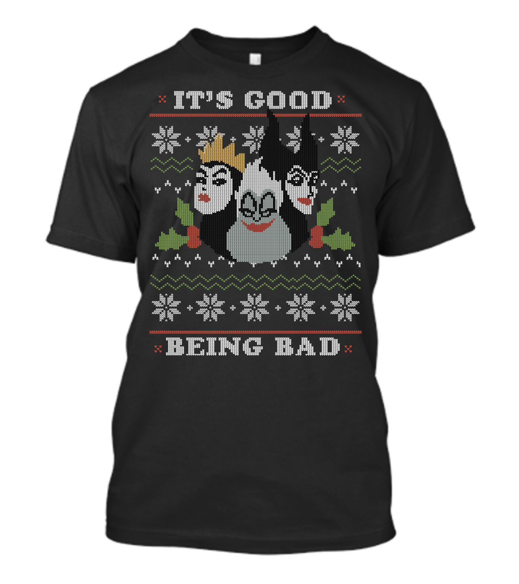 It's Good Being Bad Disney Villains Christmas T-Shirt