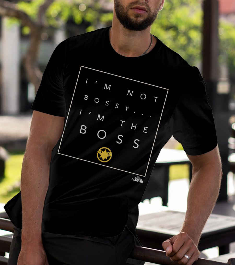I'm Not Bossy I'm The Boss Captain Marvel Star T-Shirt