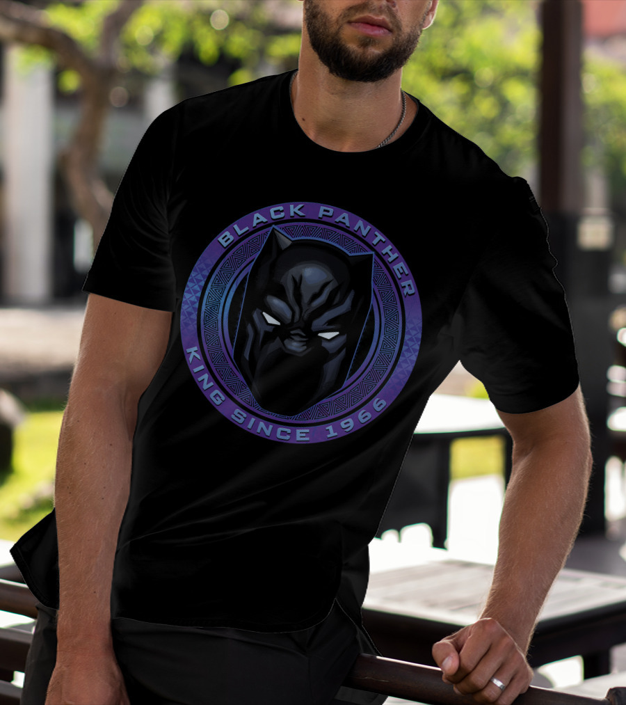 Marvel Black Panther King Since 1966 Iconic Mask T-Shirt