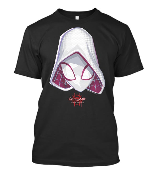 Spider-Man Into The Spider-Verse Spider-Gwen Mask Marvel T-Shirt