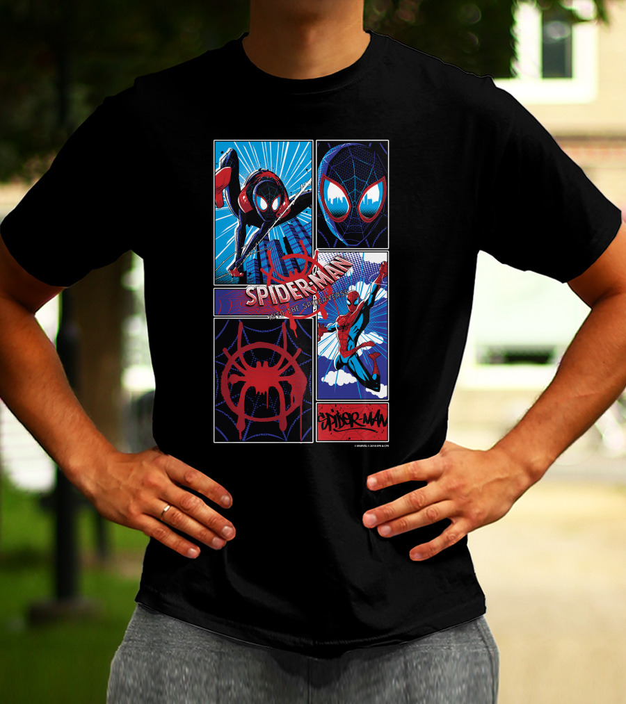 Marvel Spider-Man Spiderverse Miles Morales And Peter Parker T-Shirt