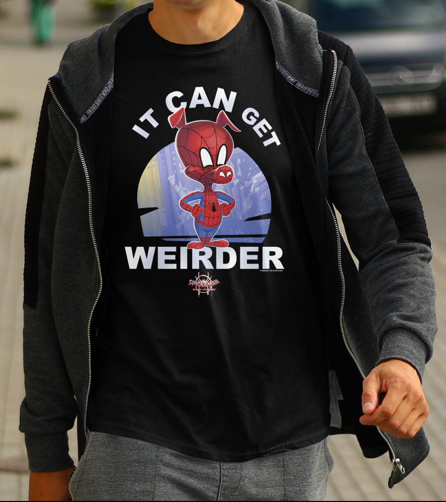 Marvel Spider-Man Into The Spider-Verse Spider-Ham It Can Get Weirder T-Shirt