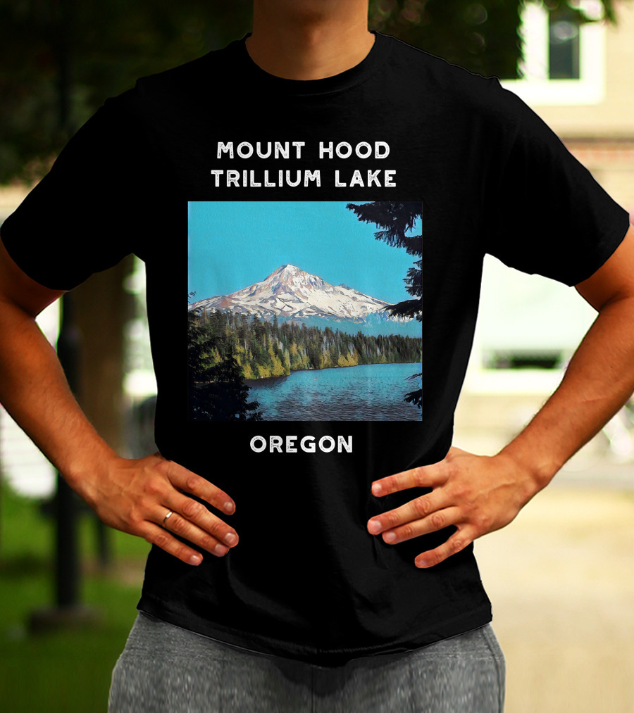 Mount Hood Trillium Lake Oregon T-Shirt