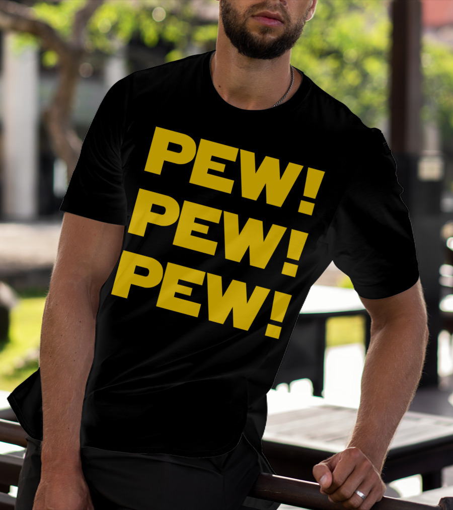 Star Nerd Geek Wars Space Pew Pew Pew Pew Pew Pew T-Shirt
