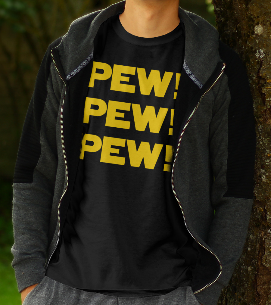 Star Nerd Geek Wars Space Pew Pew Pew Pew Pew Pew T-Shirt
