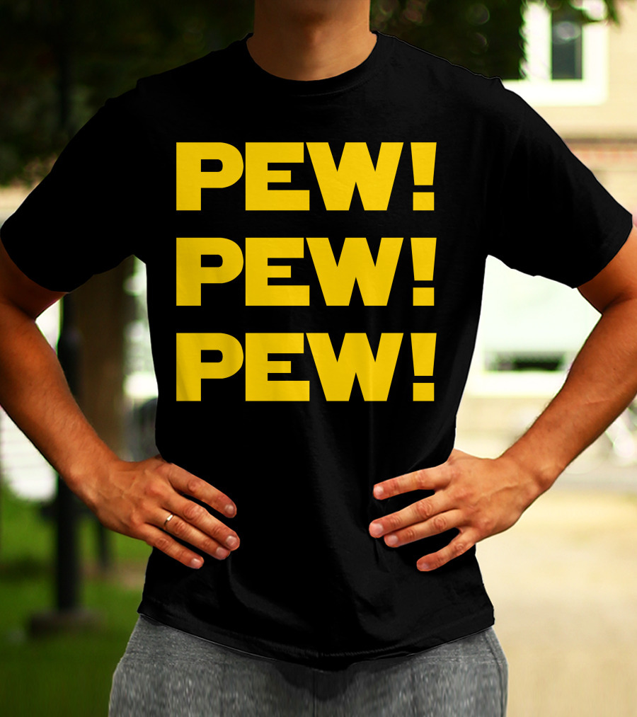 Star Nerd Geek Wars Space Pew Pew Pew Pew Pew Pew T-Shirt