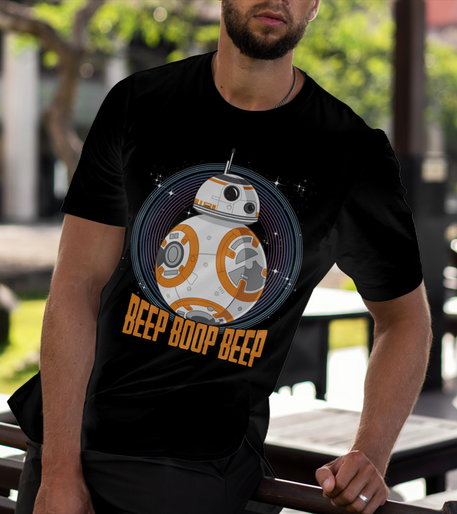 Star Wars BB-8 Beep Boop Beep Circle T-Shirt