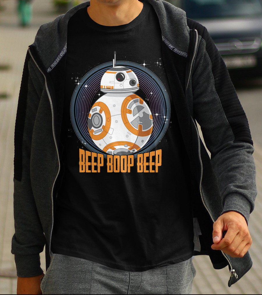 Star Wars BB-8 Beep Boop Beep Circle T-Shirt