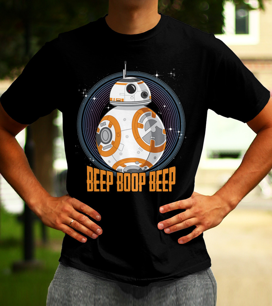 Star Wars BB-8 Beep Boop Beep Circle T-Shirt