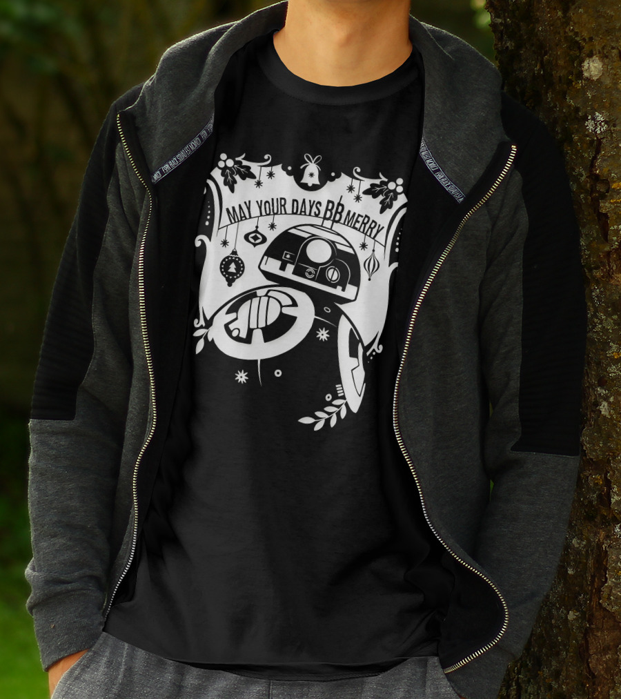 Star Wars BB-8 May Your Days BB Merry Holiday Ornaments T-Shirt