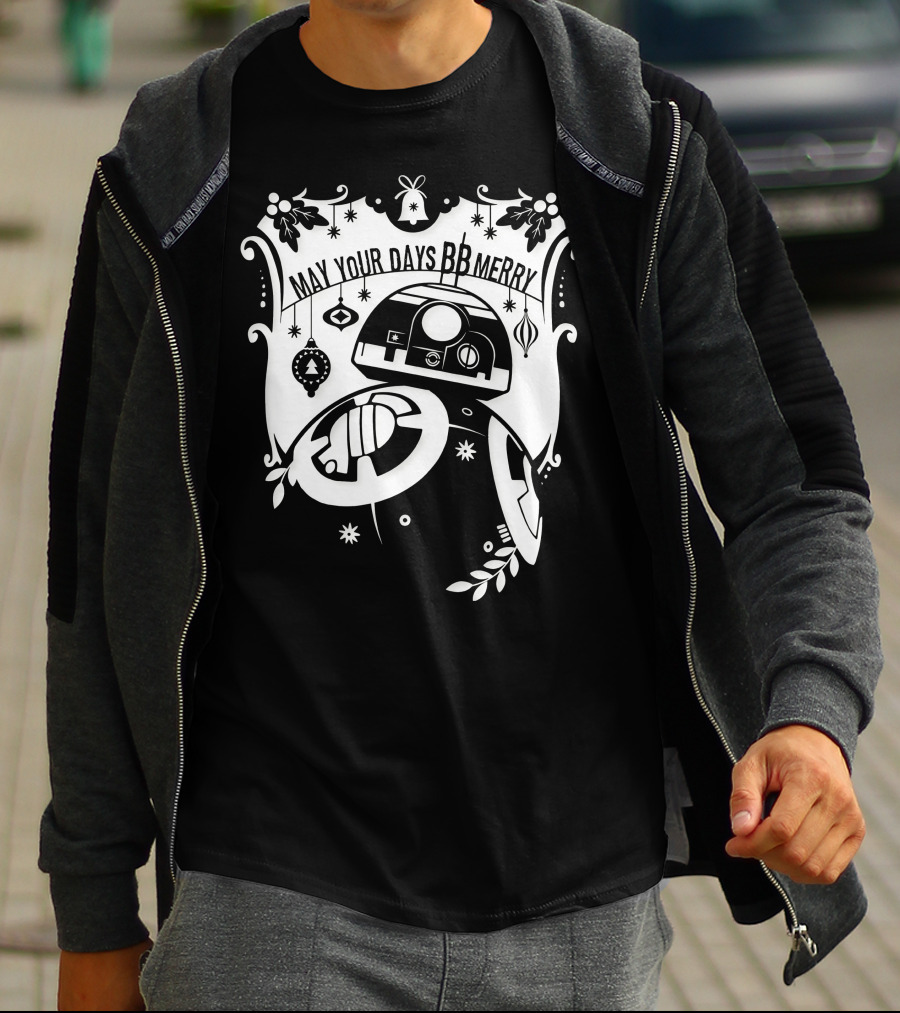 Star Wars BB-8 May Your Days BB Merry Holiday Ornaments T-Shirt