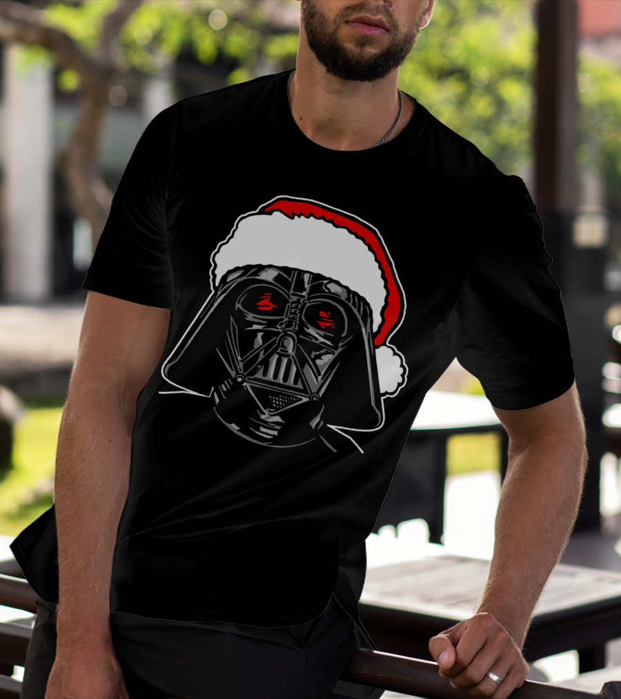 Star Wars Darth Vader Santa Sketch Holiday T-Shirt