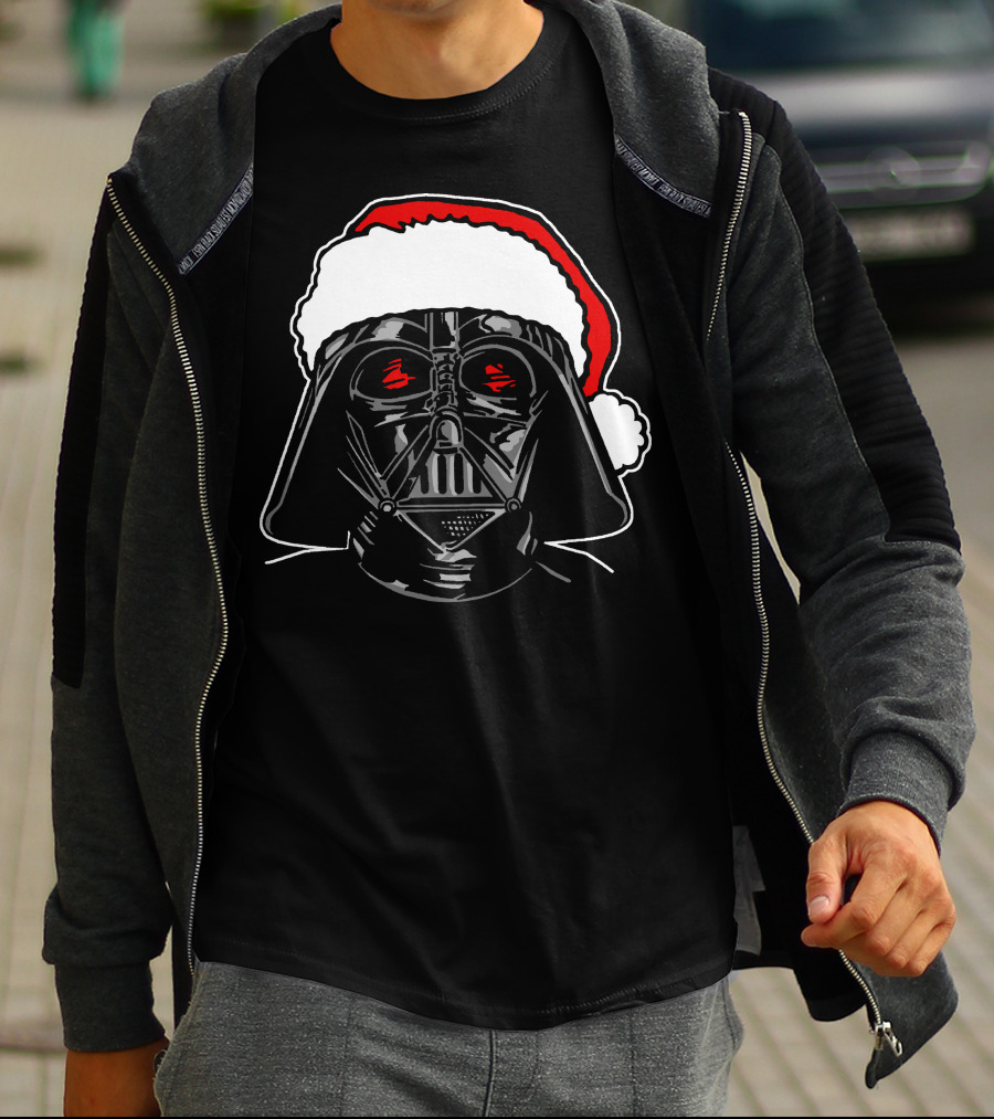Star Wars Darth Vader Santa Sketch Holiday T-Shirt