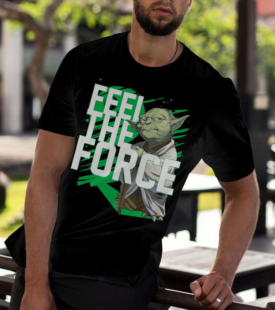 Star Wars Feel The Force Yoda Jedi Master T-Shirt