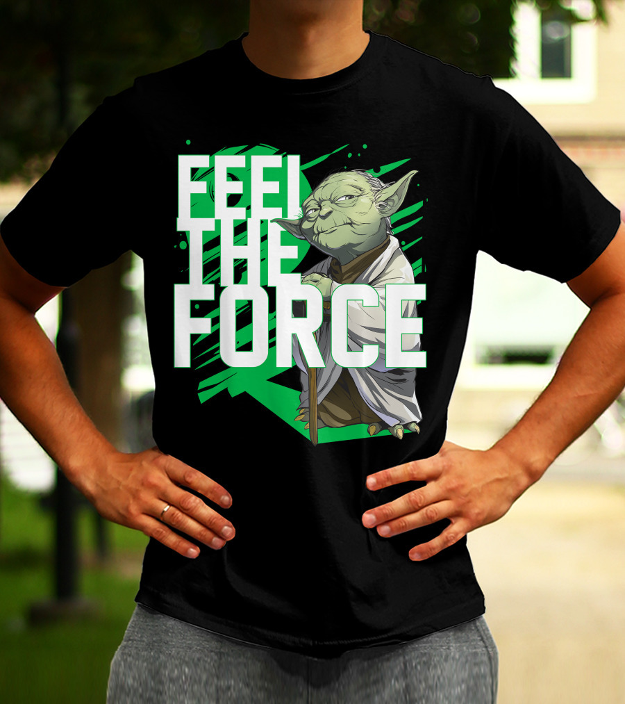 Star Wars Feel The Force Yoda Jedi Master T-Shirt