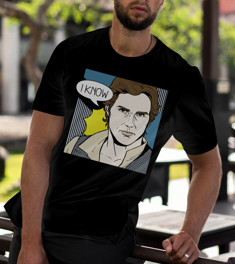 Star Wars Han Solo I Know Pop Art Retro Couples Fan Favorite T-Shirt
