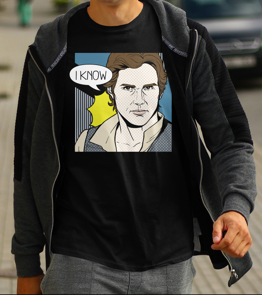 Star Wars Han Solo I Know Pop Art Retro Couples Fan Favorite T-Shirt