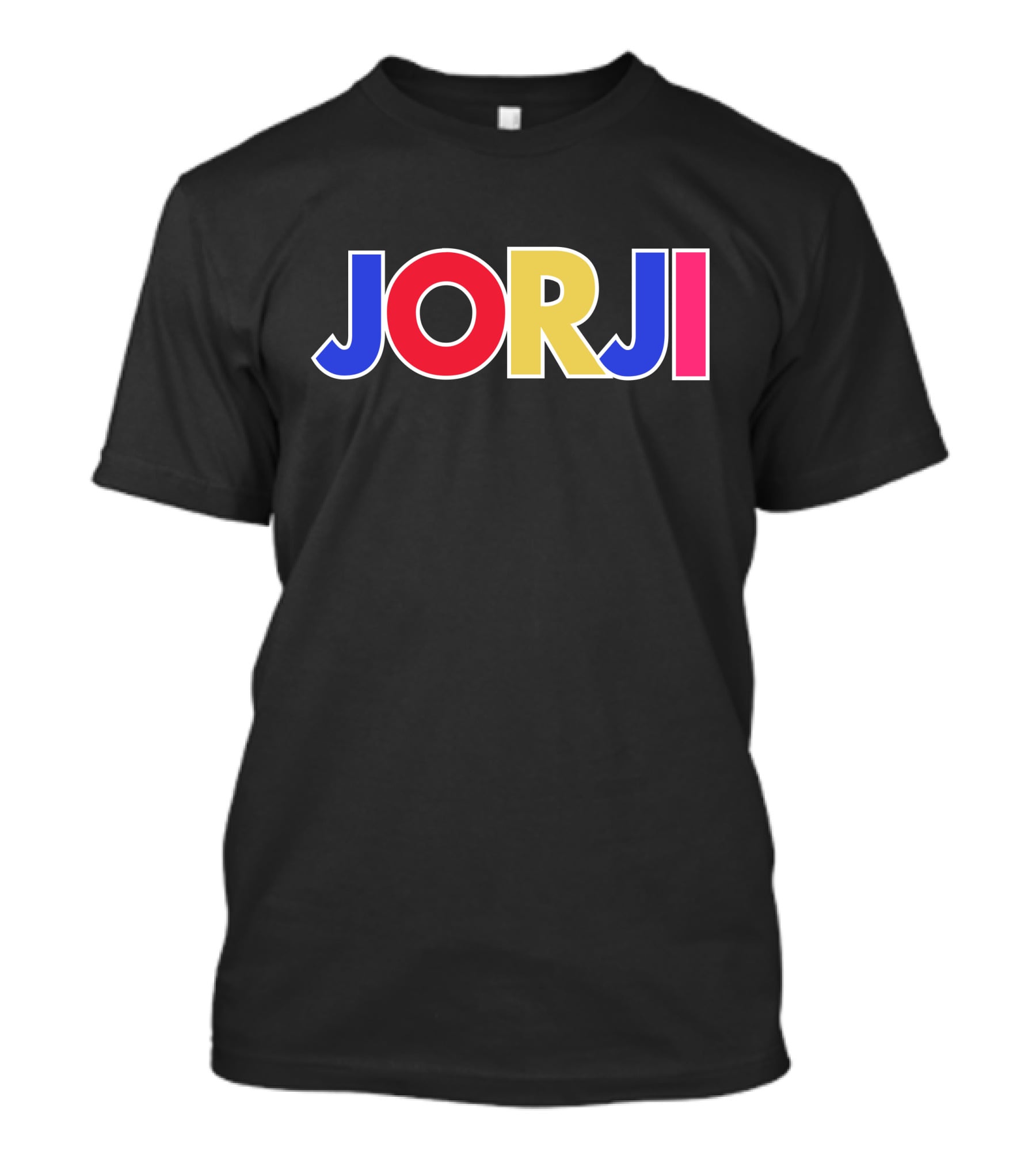 JORJI Multicolored Bold Block Letters T-Shirt