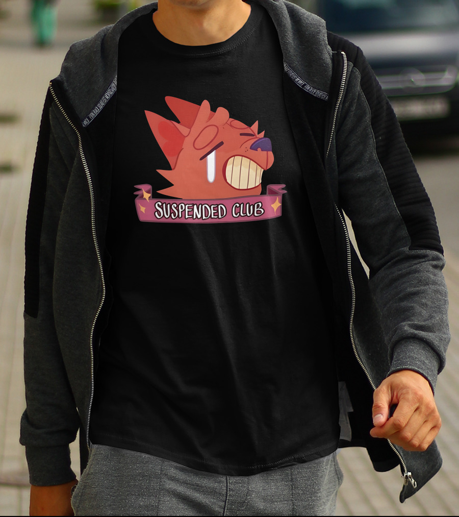 Suspended Club Fox Character T-Shirt