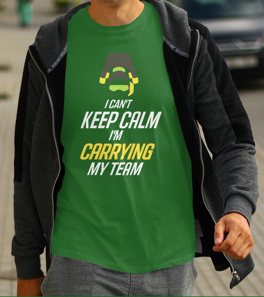I Can't Keep Calm I'm Carrying My Team Gaming Headset Avatar T-Shirt