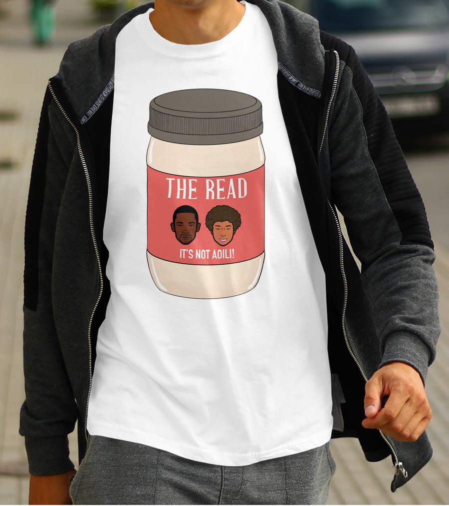 The Read It's Not Aoili Podcast Jar Label T-Shirt
