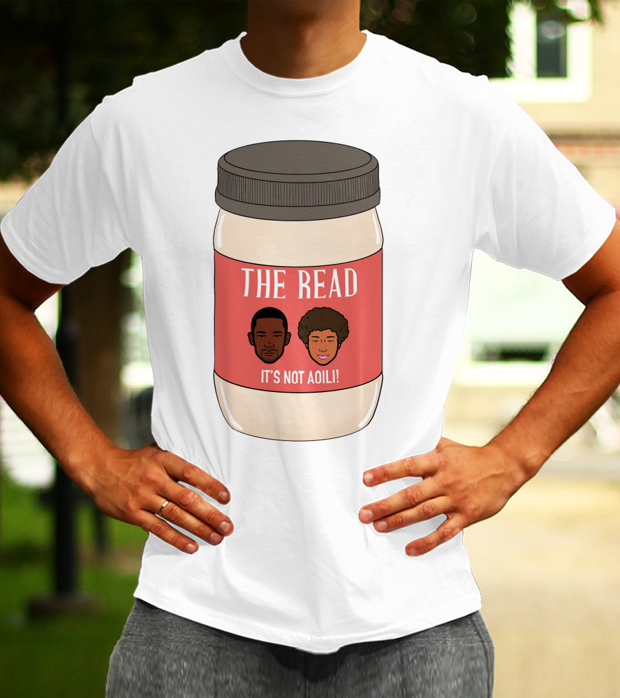 The Read It's Not Aoili Podcast Jar Label T-Shirt