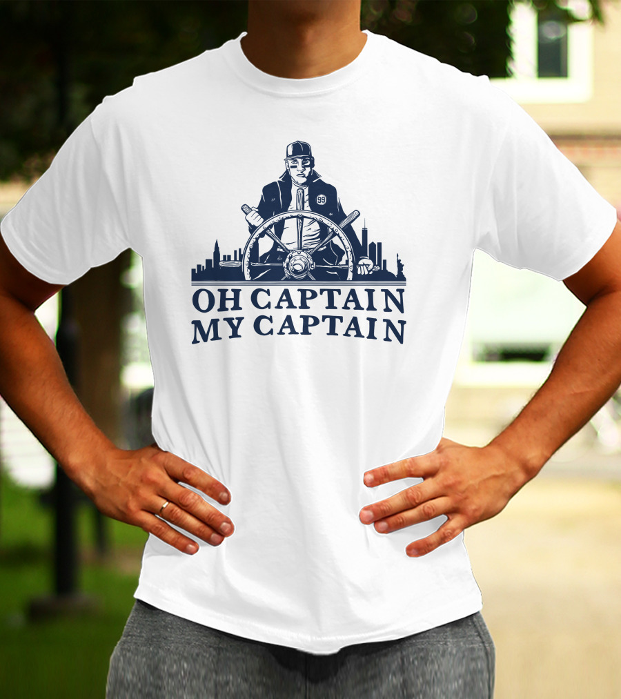 Oh Captain My Captain Steering The Cityscape 99 T-Shirt