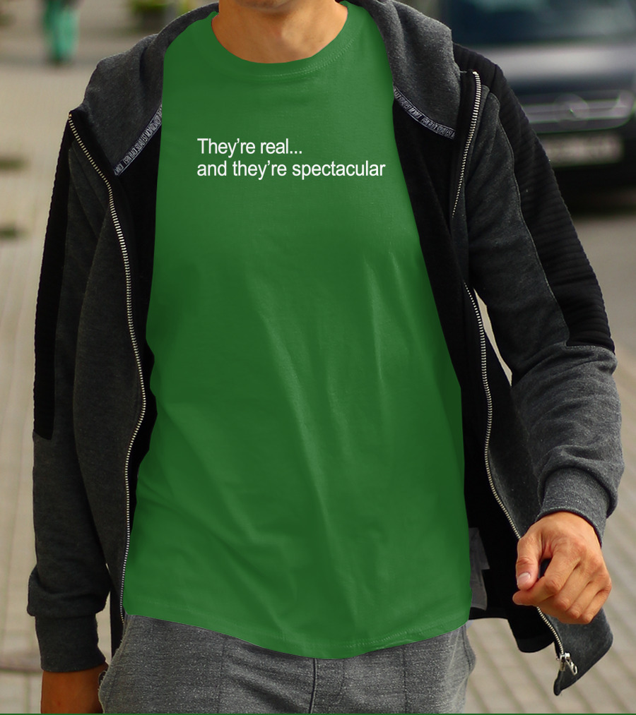 They're Real And They're Spectacular Seinfeld Quote Elaine Benes Fun Retro Phrase T-Shirt