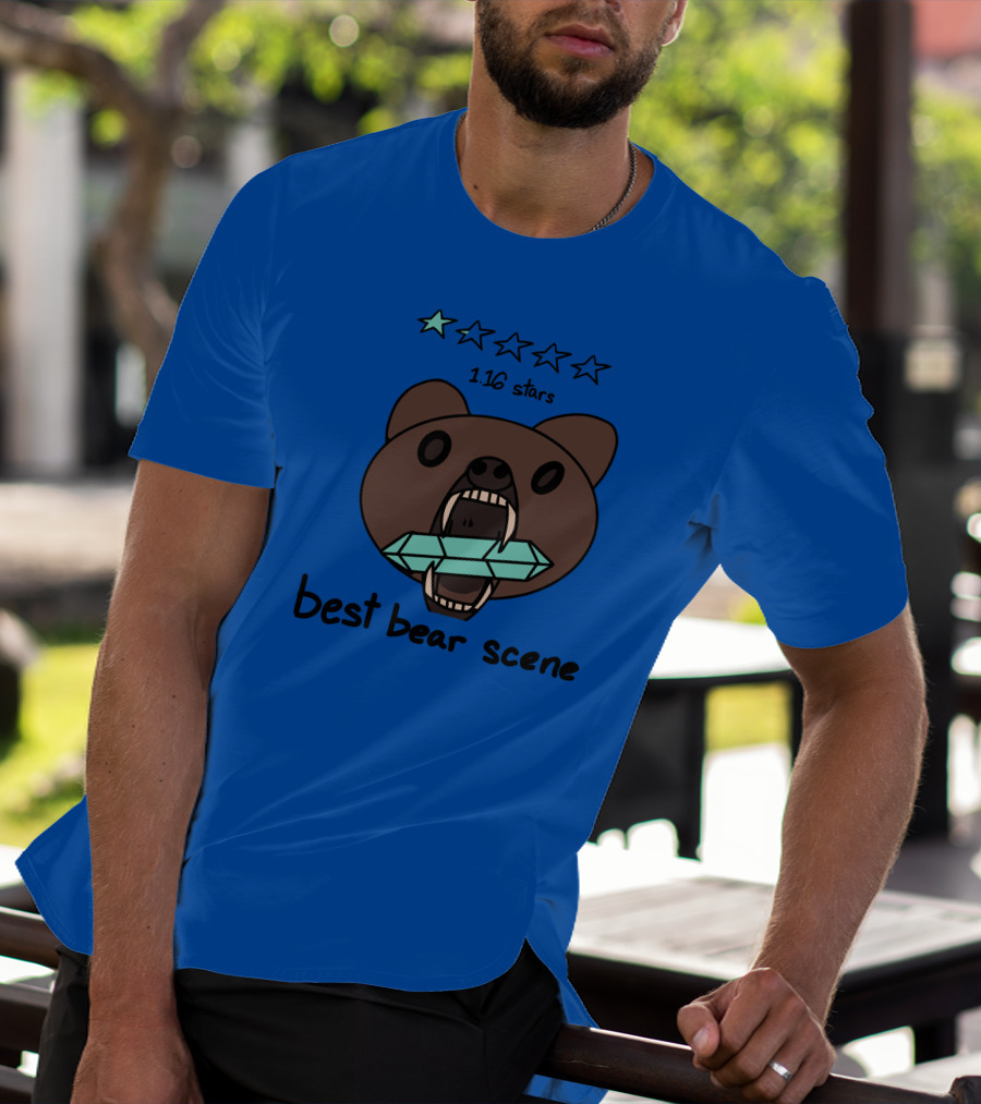 1.16 Stars Best Bear Scene Crystal Bonfire Merch T-Shirt